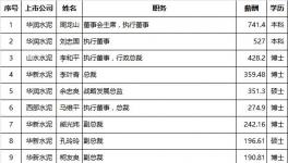 水泥上市企業(yè)高管薪資排行榜出爐！