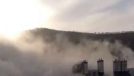 這個地方一攪拌站疑發(fā)生爆炸，造成嚴重污染！