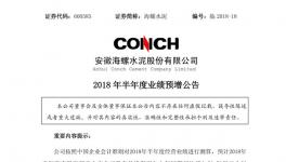 海螺、華新、冀東等半年報(bào)預(yù)喜 水泥行業(yè)利潤有望創(chuàng)新高