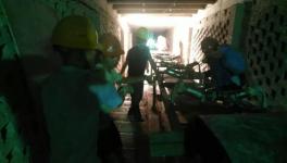 連夜搶修！萬年青萬年水泥廠原料車間窯尾接頭運(yùn)行中斷開！
