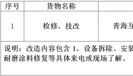 青?；ブ饒A水泥有限公司檢修、技改招標(biāo)公告