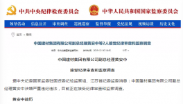 出事了！中國建材集團(tuán)高管涉嫌違紀(jì)被查！