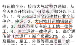 緊急！這個地區(qū)所有水泥廠、工地停產(chǎn)！停工！停運！