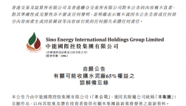 中能國(guó)際控股擬收購(gòu)一家水泥廠65%股權(quán)！