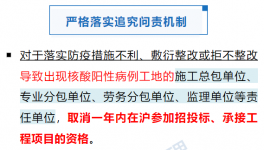?住建委：工地出現(xiàn)5人及以上核酸陽性的，取消投標(biāo)資格！