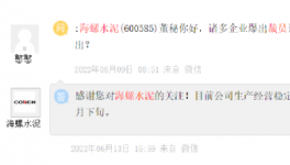 裁員！海螺辟謠！一線員工漲20%工資！