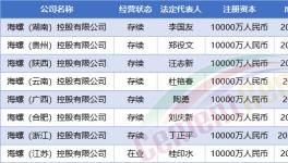 大動作！中建材、海螺、紅獅成立35家新公司！