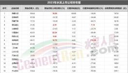 重磅！水泥上市公司TOP10發(fā)布！